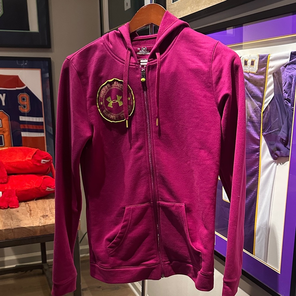 Under Armour Women's Magenta Full-Zip Hoodie